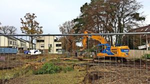 Mit einem Bagger wurden einige Bäume auf der Baustelle an der Rohrer Höhe abgerissen. Foto: privat / z