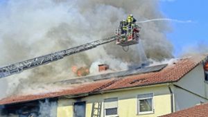 Das Feuer in dem Haus in Lahr-Burgheim war am frühen Nachmittag des Ostersonntags ausgebrochen. Foto: Einsatz-Report24