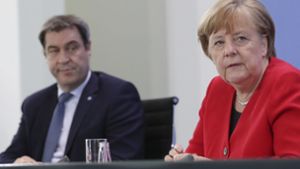 Schickt die Union Markus Söder als potenziellen Nachfolger von Angela Merkel ins Rennen? Foto: dpa/Michael Sohn