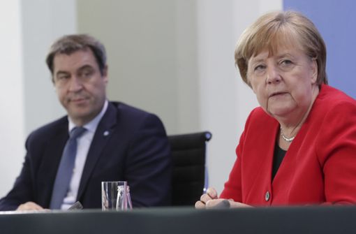 Schickt die Union Markus Söder als potenziellen Nachfolger von Angela Merkel ins Rennen? Foto: dpa/Michael Sohn