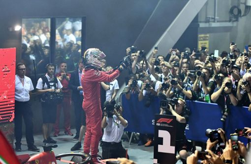 Sebastian Vettel hat in Singapur gewonnen. Foto: AFP/MOHD RASFAN