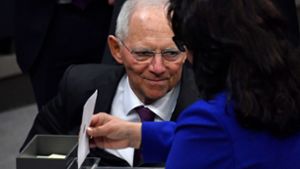 Wolfgang Schäuble ist der neue Bundestagspräsident. Foto: AFP