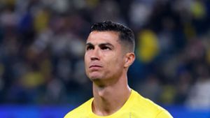 Cristiano Ronaldo sorgt wieder einmal für Ärger bei den saudischen Fans. Foto: AFP/FAYEZ NURELDINE