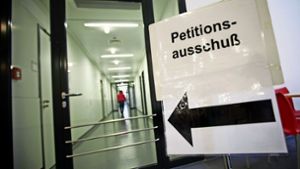 Die nächste Sitzung des Petitionsausschusses ist erst im Februar. Foto: Horst Rudel