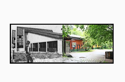 Gestern und heute vereint in einer Collage: Das Kinder- und Jugendhaus feiert sein 40-jähriges Bestehen. Foto: Jugendhaus Hallschlag