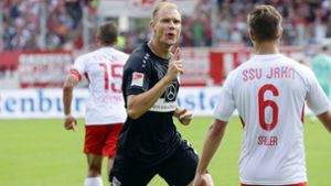 Trotz Sieg und eigenem Treffer nicht vollumfänglich zufrieden: Holger Badstuber, unser „Spieler des Spiels“. Foto: Pressefoto Baumann/Hansjürgen Britsch