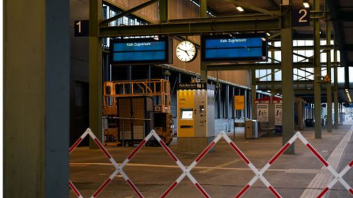 Aktuell sind die Gleise 1 und 2 am Hauptbahnhof gesperrt. Foto: Lichtgut/Max Kovalenko
