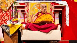 Der Dalai Lama in Hamburg. Foto: dpa