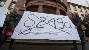 Demonstration gegen den Paragrafen 219a. Foto: dpa