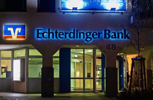 Die Echterdinger Bank gehört mit dieser einen Geschäftsstelle an der Hauptstraße zu den kleineren Banken auf den Fildern. Foto: Thomas Krämer