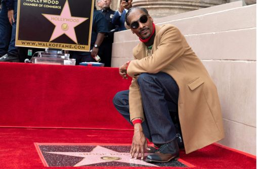Snoop Dog hat nun einen Stern auf dem Walk of Fame. Foto: AFP