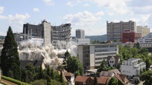 Nach dem Abriss der Leonberger Bausparkasse klaffte jahrelang eine riesige Baulücke im Herzen der Stadt. Foto: / Marijan Murat/dpa