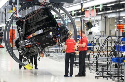 Ein Serverausfall hat die Produktion bei Porsche für Stunden zum Erliegen gebracht. Foto: dpa/Sebastian Gollnow