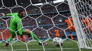 Mit 0:2 haben die Niederlande gegen Tschechien verloren – und scheiden damit aus dem Turnier aus. Foto: AFP/ATTILA KISBENEDEK