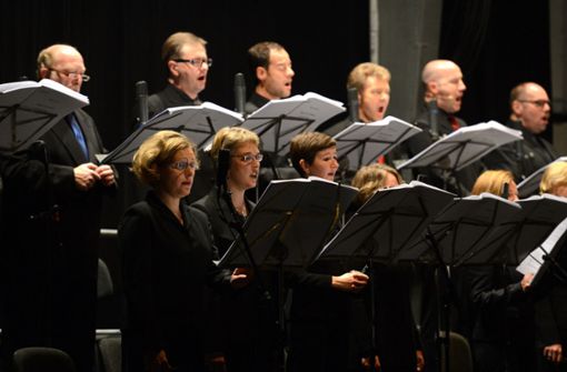 Das SWR Vokalensemble Stuttgart bei den Donaueschinger Musiktagen. Foto: dpa/Patrick Seeger