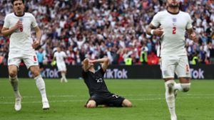 Thomas Müller vergab in Wembley die große Chance zum Ausgleich. Foto: dpa/Christian Charisius
