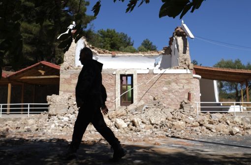 Ein schweres Erdbeben hat auf Kreta große Schäden angerichtet. Foto: dpa/Harry Nakos