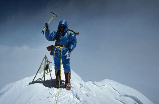 Reinhard Karl auf dem Gipfel des Mount Everest Foto: Reinhard Karl