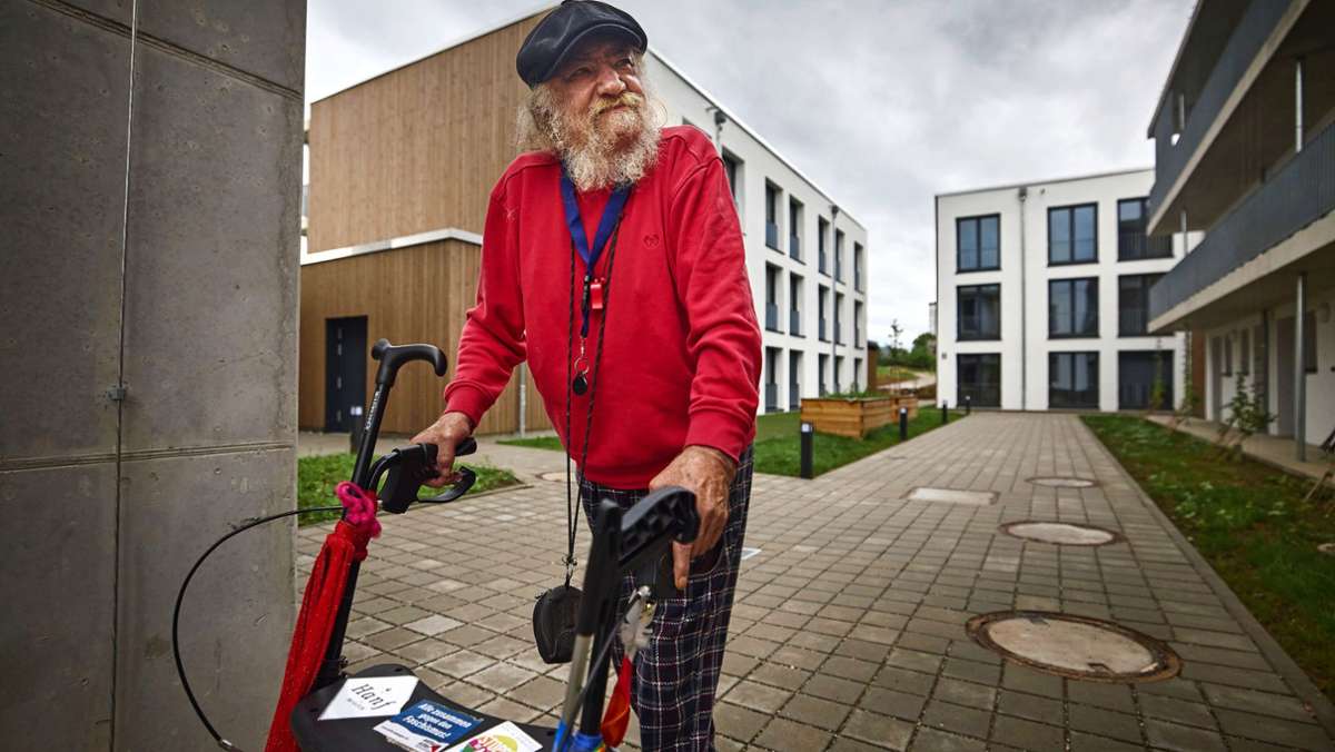 Wohnprojekt für Obdachlose in Fellbach: Herr Lang kann durchschnaufen in der Bleibe auf Zeit