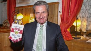 Günther Oettinger fühlt sich dem VfB Stuttgart von Kindesbeinen an verbunden. Er kann sich ein Engagement beim Bundesligisten vorstellen. Foto: Pressefoto Baumann
