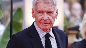Harrison Ford auf der Deutschlandpremiere von Indiana Jones und das Rad des Schicksals in Berlin. Foto: Sebastian Gabsch/Disney