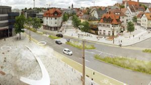 In Zukunft soll der Platz grüner und fahrradfreundlich sein. Foto: Stadt Böblingen