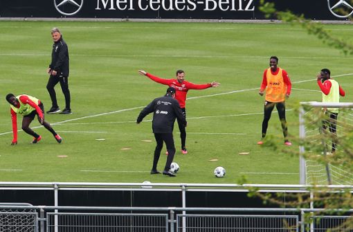Beim VfB Stuttgart läuft der Trainingsbetrieb weiter. Foto: Pressefoto Baumann/Alexander Keppler