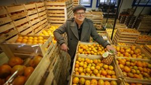 Orangen aus Portugal sind süß, aber die Transportkosten stoßen Matthias Kästner gerade sauer auf. Foto: Gottfried Stoppel/Gottfried Stoppel