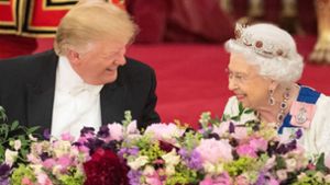 US-Präsident Donald Trump wurde von Queen Elizabeth  im Buckinghampalast empfangen. Foto: AFP