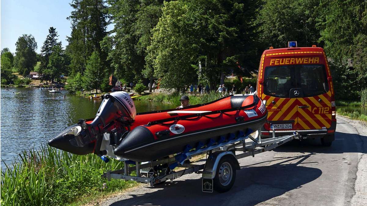 Feuerwehr in Kaisersbach: Schwimmen im Ebnisee wird sicherer