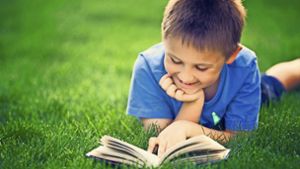 Der Reiz des Gedruckten: lesender Junge auf einer Wiese Foto: Stock-Adobe