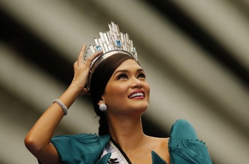 Pia Wurtzbach, geboren in Stuttgart, wird in den Philippinen für ihren Titel als Miss Universe gefeiert. Foto: EPA