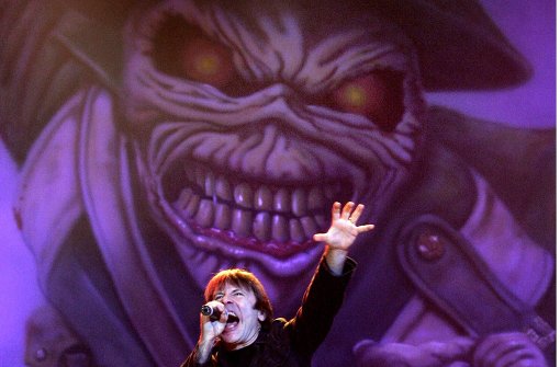 Eddie begleitet Iron Maiden schon seit Jahrzehnten. Für Litauen ist das Maskottchen der Band zu brutal. Foto: AP