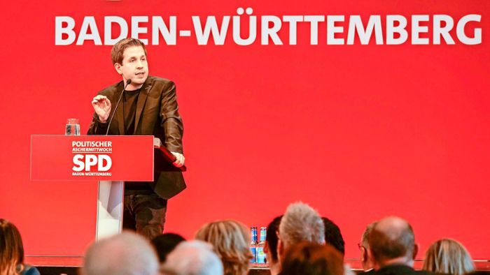Politischer Aschermittwoch der SPD in Ludwigsburg: „Völkische Trottel“: Kühnert und Stoch wettern deftig gegen die AfD