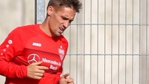 Am Montag noch Lauftraining, am Dienstag wieder am Ball: VfB-Offensivmann Philipp Klement. Foto: Pressefoto Baumann
