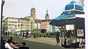 So stellt    sich   die SPD im Bezirksbeirat Mitte   ein Café-Pavillon auf dem Marktplatz in Stuttgart vor Foto: Vinçon