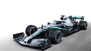 Vereinfachter Frontflügel, schwungvolles Design  – mit dem neuen Mercedes W10 möchte Lewis Hamilton seinen sechsten WM-Titel gewinnen. Foto: Daimler