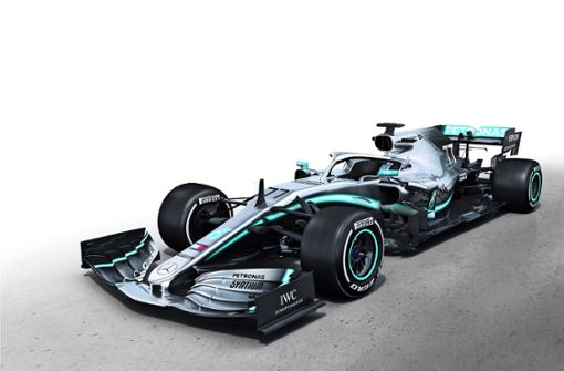 Vereinfachter Frontflügel, schwungvolles Design  – mit dem neuen Mercedes W10 möchte Lewis Hamilton seinen sechsten WM-Titel gewinnen. Foto: Daimler