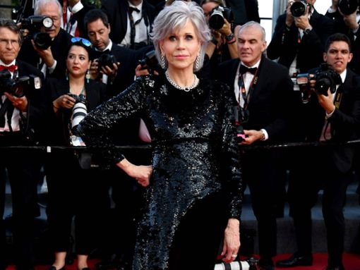 Jane Fonda auf dem roten Teppich in Cannes. Foto: imago/Independent Photo Agency Int.