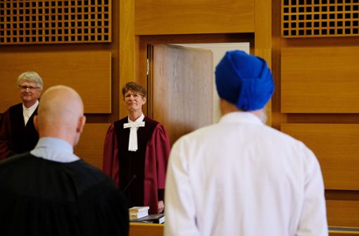 Vor Gericht hat der Kläger nicht auf seinen Turban verzichten müssen. Foto: dpa