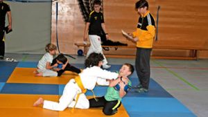 Judo ist Sport und Lebenseinstellung: Die Kinder und Jugendlichen waren mit großem Eifer bei der Sache. Foto: Henning Maak