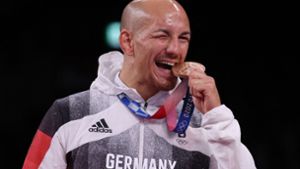 Die Bronzemedaille fühlt sich für Frank Stäbler wie Gold an. Foto: AFP/Jack Guez