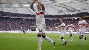 Kann der VfB Stuttgart tatsächlich noch einmal Europa angreifen und an den internationalen Plätzen schnuppern? Foto: Bongarts