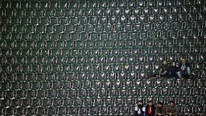 Leere Sitze, maue Stimmung: Auch in Mönchengladbach blieben beim Länderspiel zuletzt viele Plätze frei. Foto: dpa/Federico Gambarini