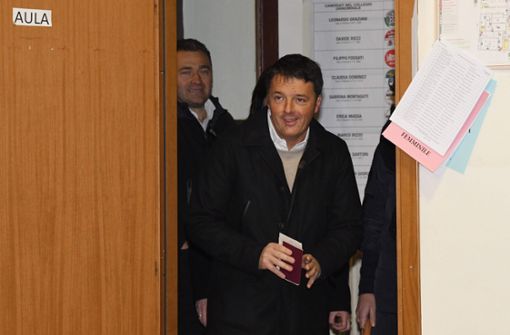 Renzi will als Chef der PD zurücktreten Foto: AFP