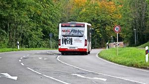 Der Linienbusverkehr in Richtung Waldenbuch endet bisher bereits kurz hinter Plattenhardt. Foto: Thomas Krämer