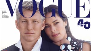 Bastian Schweinsteiger: Der erste Mann auf dem Cover der deutschen Vogue mit seiner Ehefrau Ana Ivanovic. Foto: Vogue Deutschland