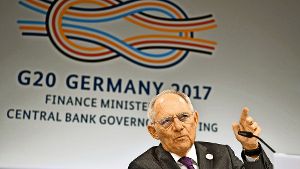 Finanzminister Wolfgang Schäuble (CDU) vermied zwar, die US-Administration direkt anzugreifen. Er kritisierte aber die Abkehr von Grundlagen. Foto: dpa