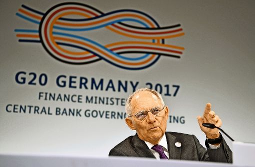 Finanzminister Wolfgang Schäuble (CDU) vermied zwar, die US-Administration direkt anzugreifen. Er kritisierte aber die Abkehr von Grundlagen. Foto: dpa