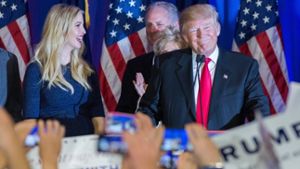 Der republikanische Präsidentschaftskandidat Donald Trump mit seiner Tochter Ivanka. Foto: dpa